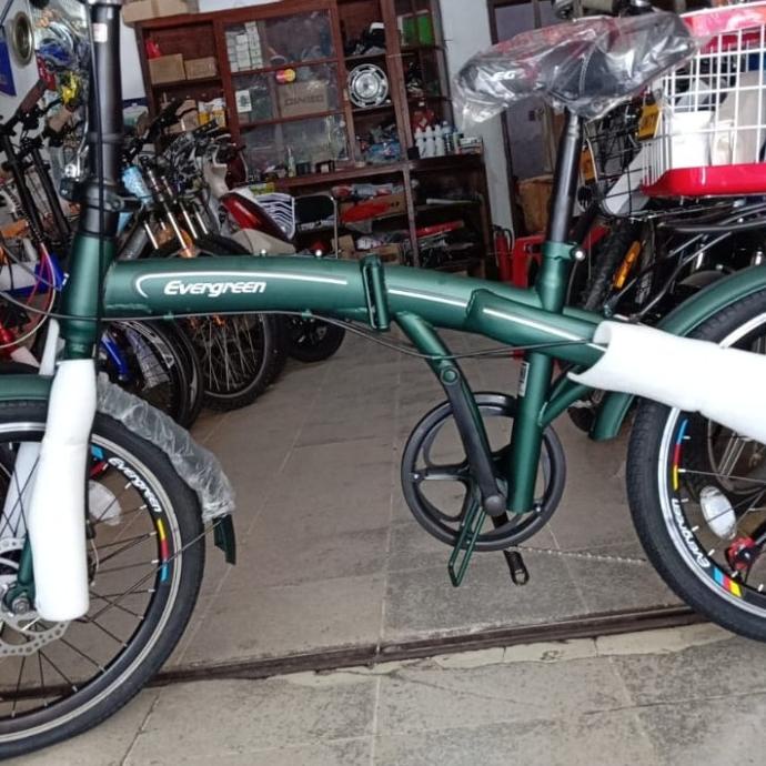 sepeda lipat evergreen 20" bearing