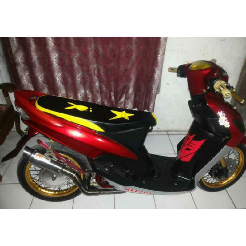 Jok Mio Lubang modifikasi-Jok Mio Smile