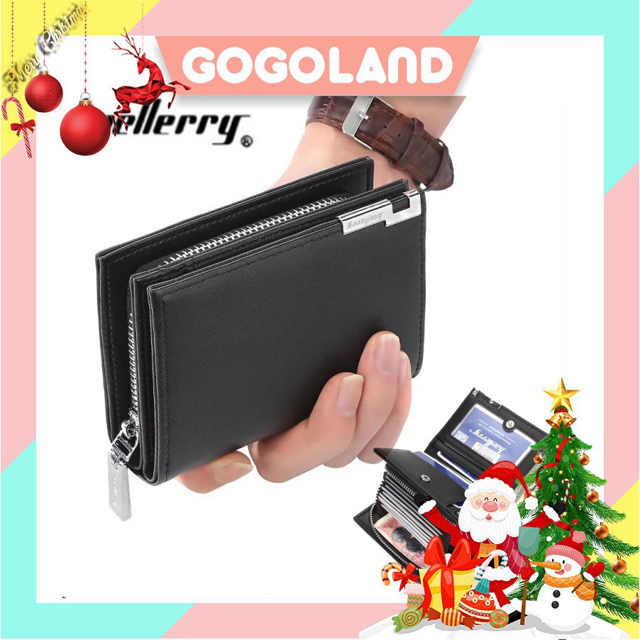 XXDE  ⭐Gogoland⭐ D025 Dompet Lipat Baellery Original Wanita Pria Kulit Panjang Fashion Murah Kartu