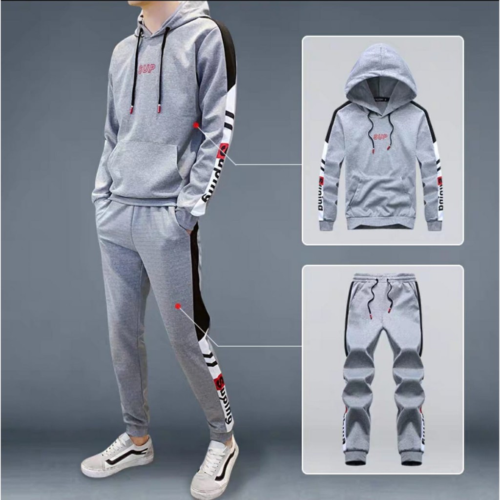 BISA COD / ALIPIO781 - STELAN SUPING / hoddie + jogger / fashion prias / terkeren