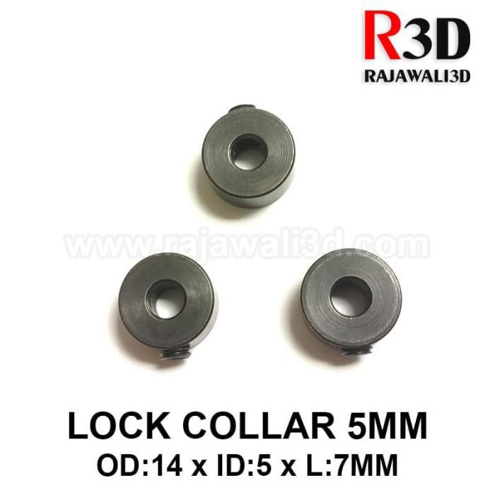 LockCollar Lock Collar 5mm Steel Black OD 14mm Length 7mm