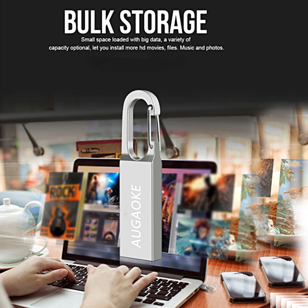 (Huluboy) Flashdisk Usb 3.0 256GB / 512GB / 1TB / 2TB AUGAOKE