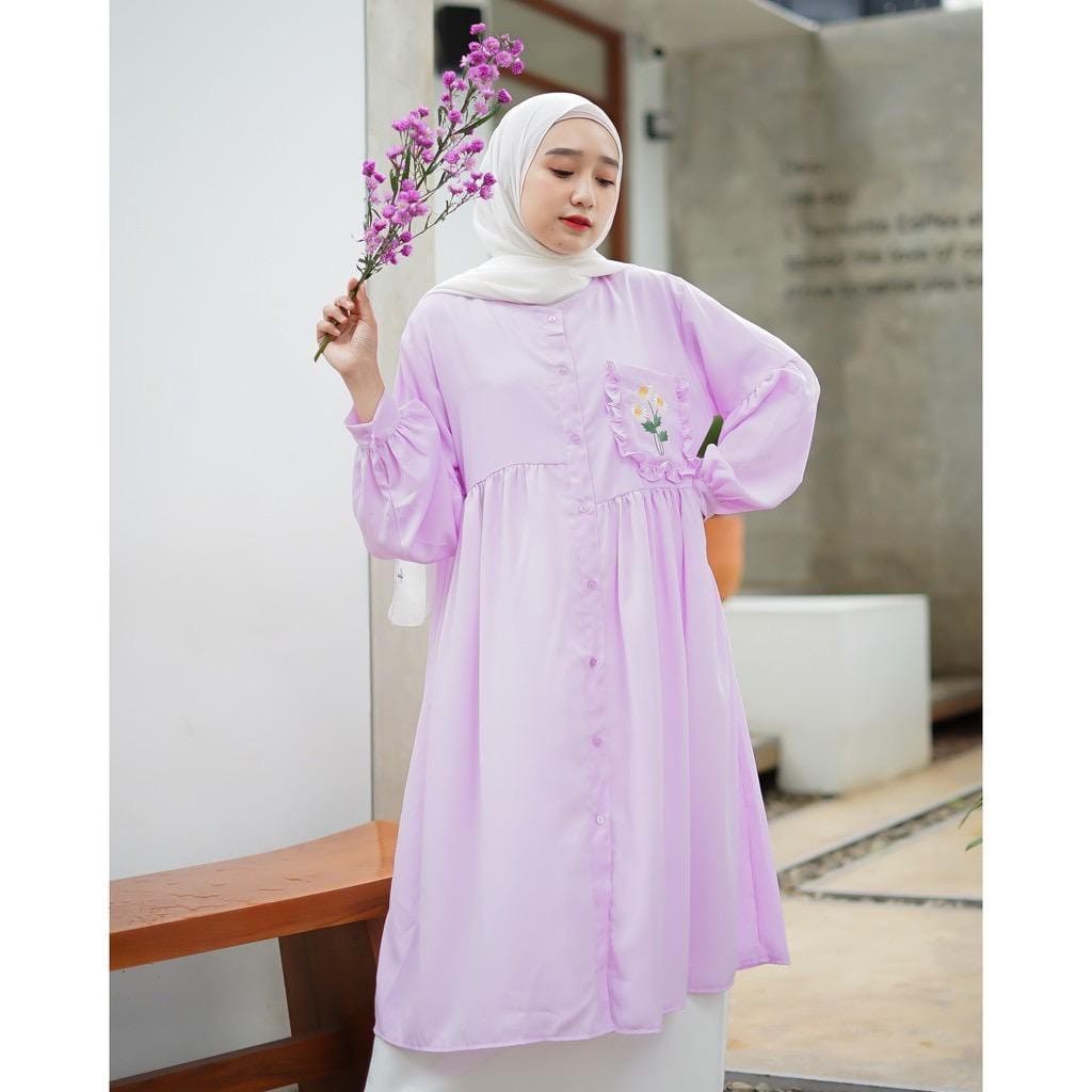 BEFAST - ZEC Tunik CLAUDIUS / Tunik Avara / Tunik Polos / Tunik Wanita Hijab / Tunik Kekinian / OOTD Wanita Tunik Terbaru