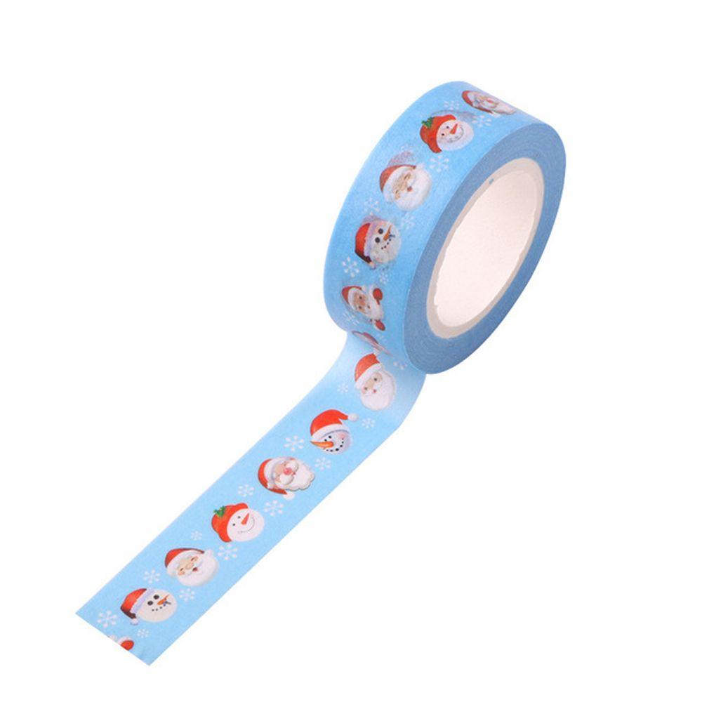 【 ELEGANT 】 Selotip Natal Office Supply Creative Office Adhesive Tape DIY Scrapbooking Tape Stiker Buku Pegangan Decor Adhesive Tape