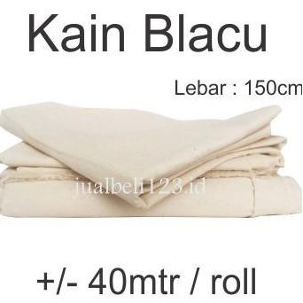 Kain Blacu Belacu Blaco kanvas lukis lebar 150cm Roll