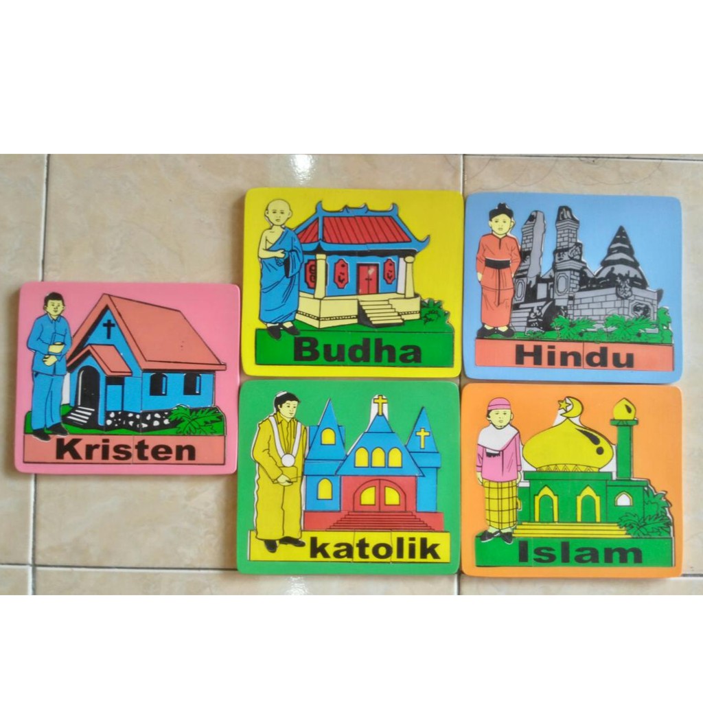 Puzzle Baca Rumah Ibadah 