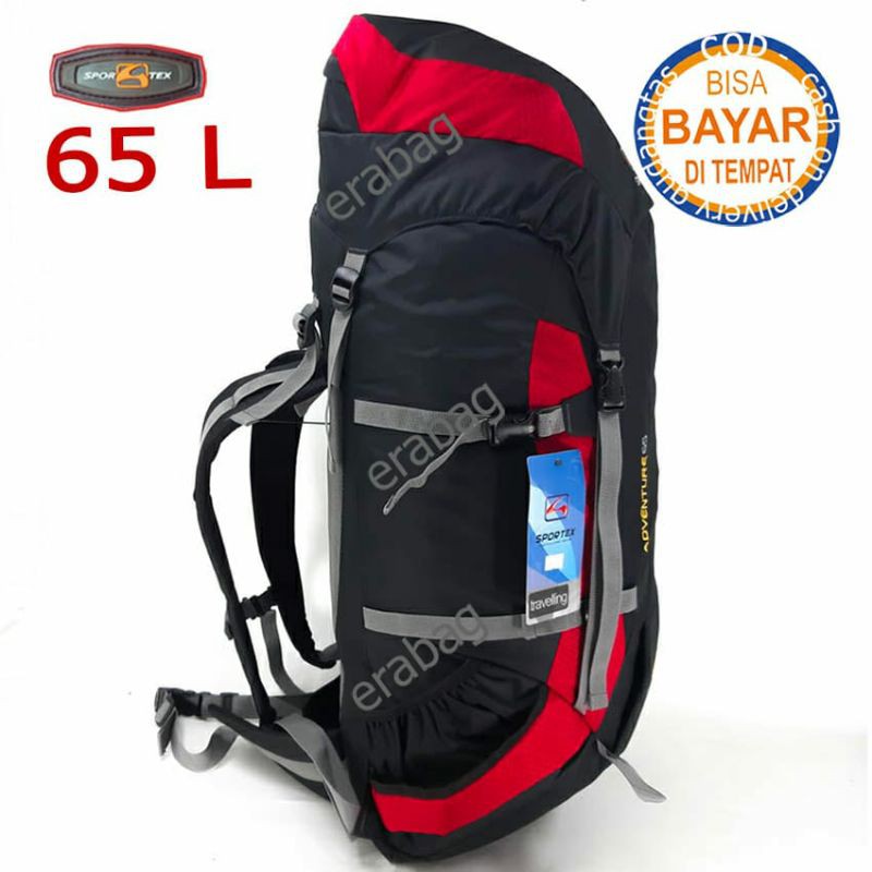 Tas Gunung Travel Backpack Tas Hiking Camping Mountaineering 65 L SPORTEX 0207