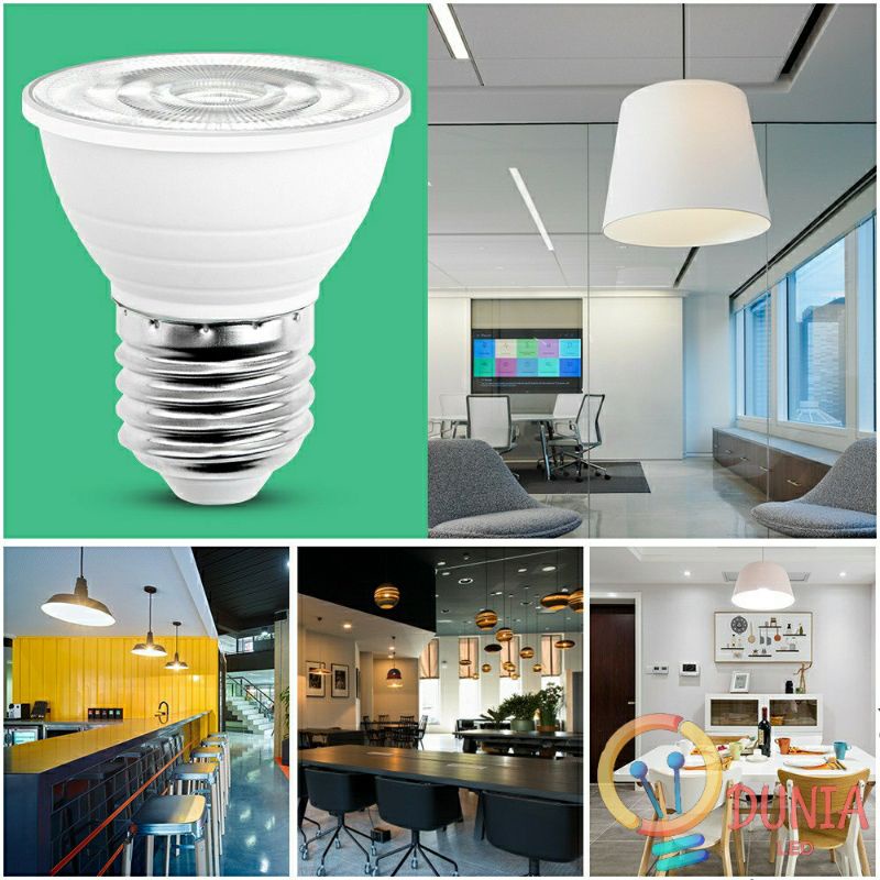 LAMPU HALOGEN SPOTLIGHT LED 7WATT FITTING E27 7 WATT COB SOROT 7W LAMPU
