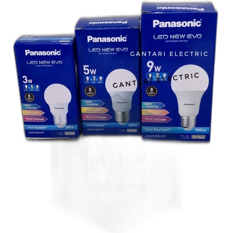 Lampu LedBulb Panasonic New Evo Cool Daylight Bergaransi 1 Tahun
