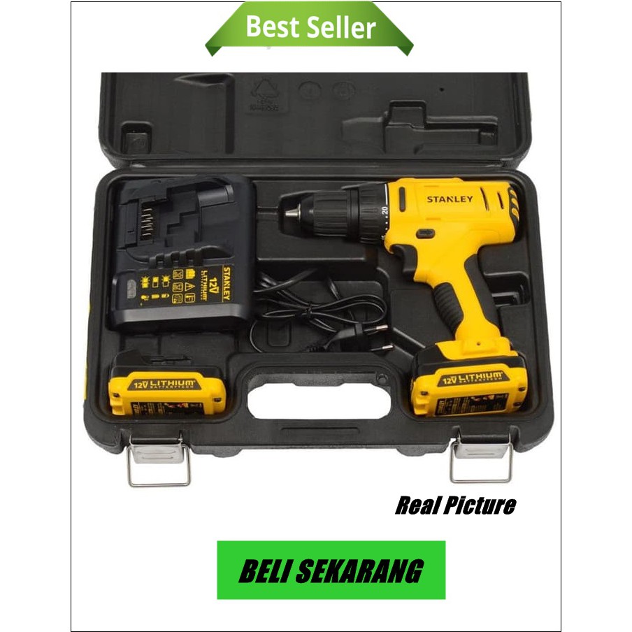 Jual Bor Tembok Cordless Hammer Drill 12V SCH121S2 Stanley Original A