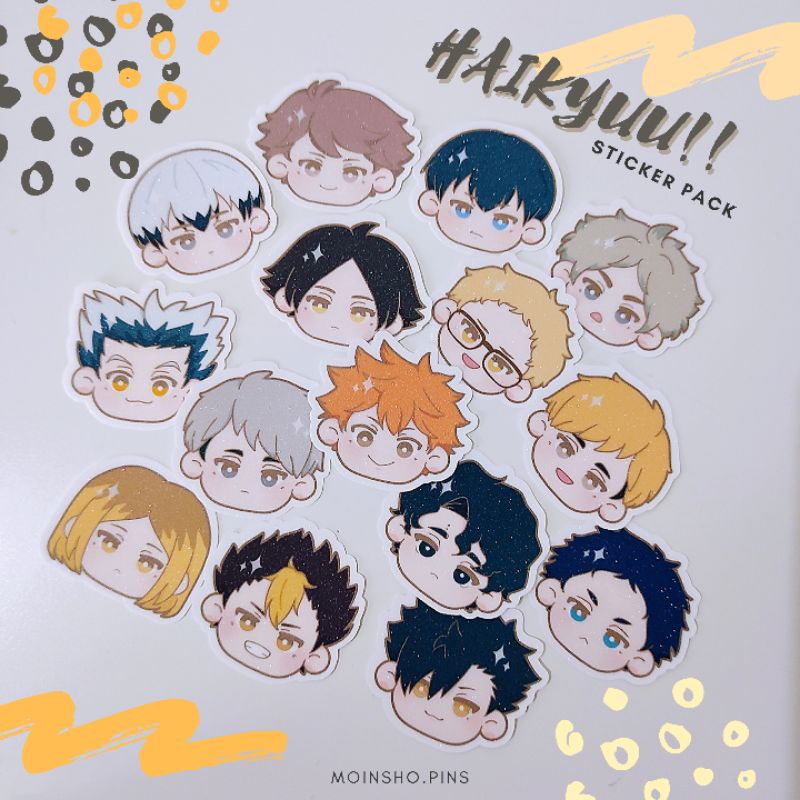 

Haikyuu Sticker Pack Fanmerch Die Cut Stiker Anime