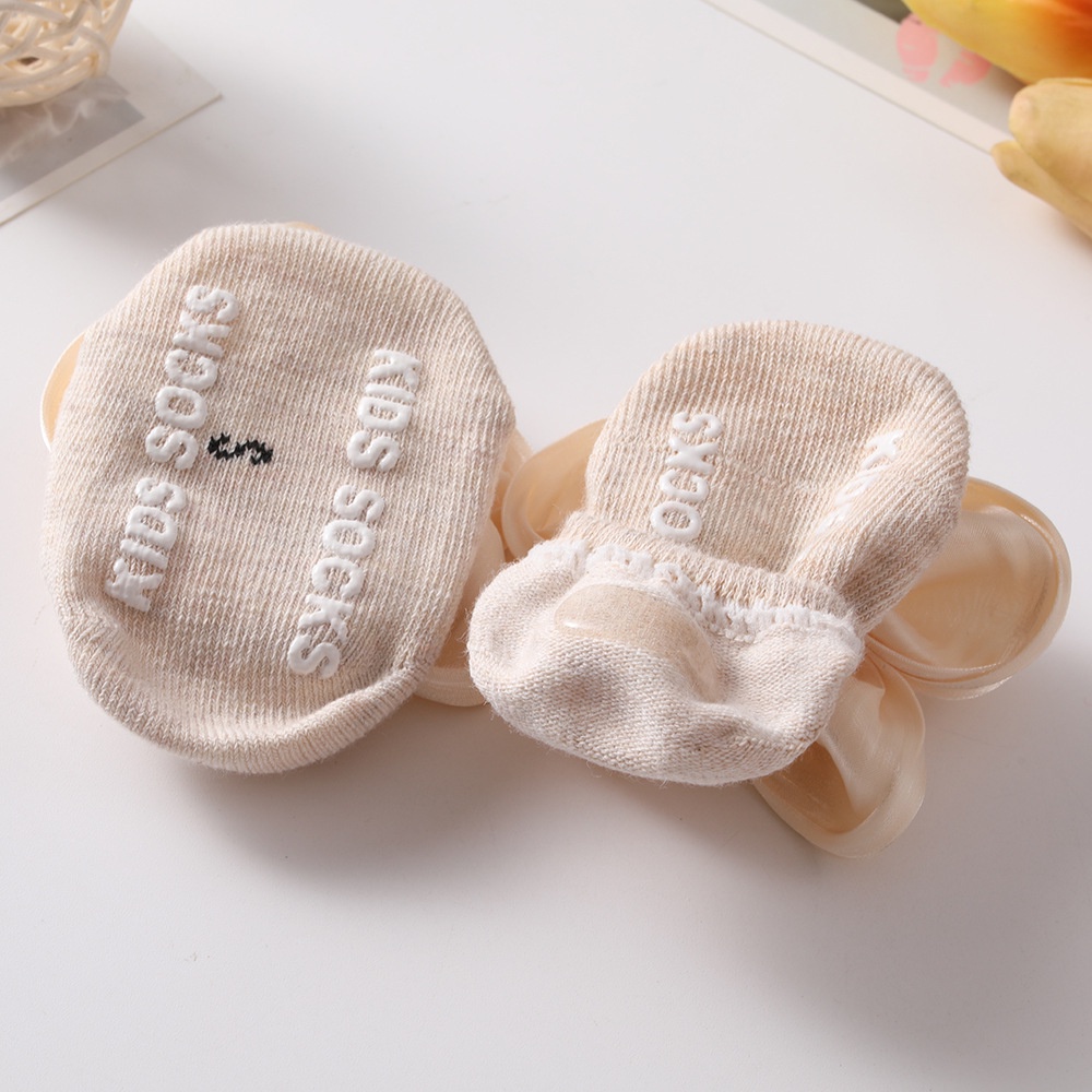 (Pimenova) Kaos kaki bayi set bunga pita dengan bandana lucu lembut