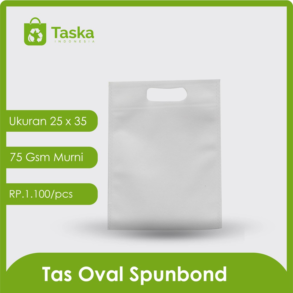 

Tas Press Spundbond Taska Oval 25x35 (Warna Putih)