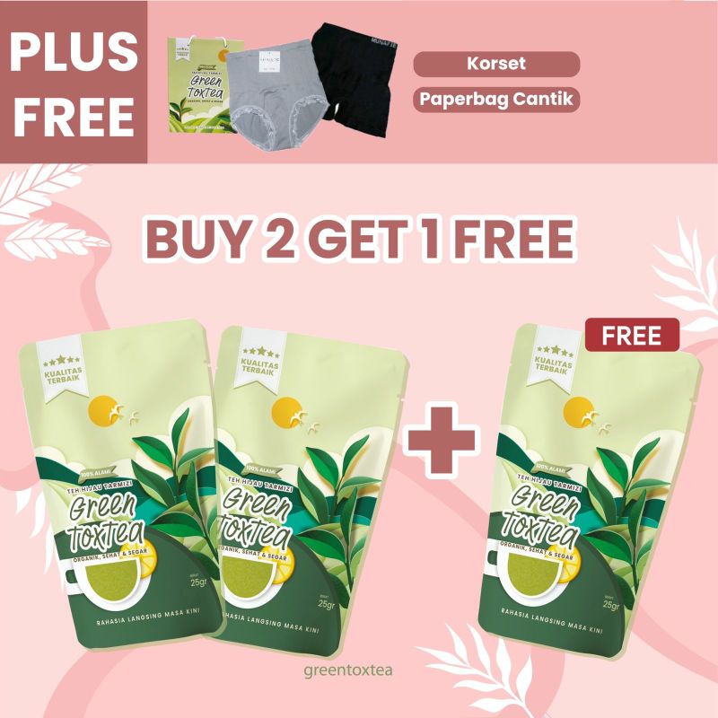 

PROMO SUPER HEMAT GREENTOXTEA BUY 2 GET 1 FREE (GARANSI)** TEH DETOX PELANGSING GREENTOXTEA
