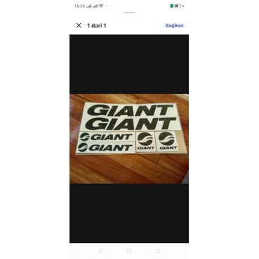 stiker sepeda Giant