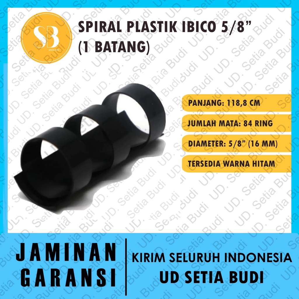 Spiral Plastik Ibico 5/8&quot; ( 1 Batang )