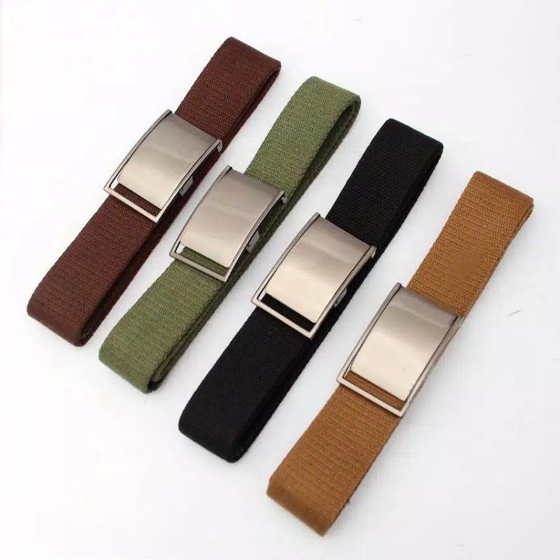 IKAT PINGGANG PRIA WANITA GESPER  IMPORT KANVAS FASHION