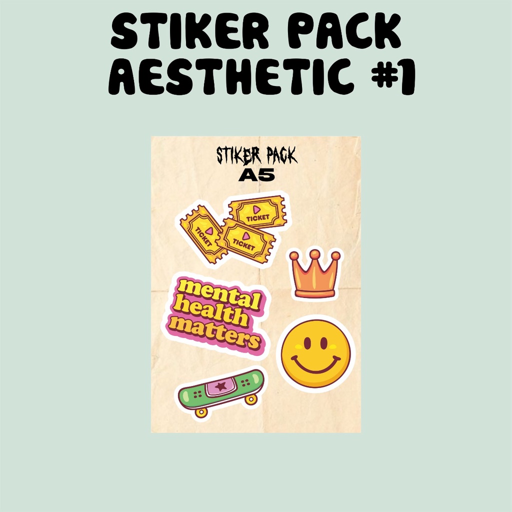

CETAK/JUAL STICKER PACK MURAH MERIAH AESTHETIC