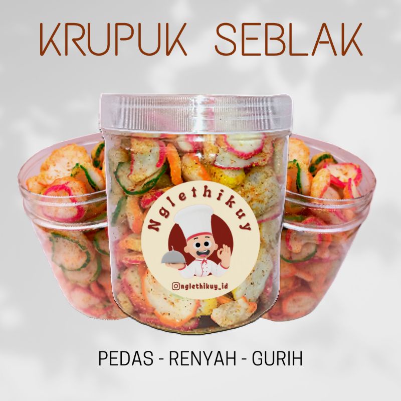 

Kerupuk Seblak Pedas gurih kering