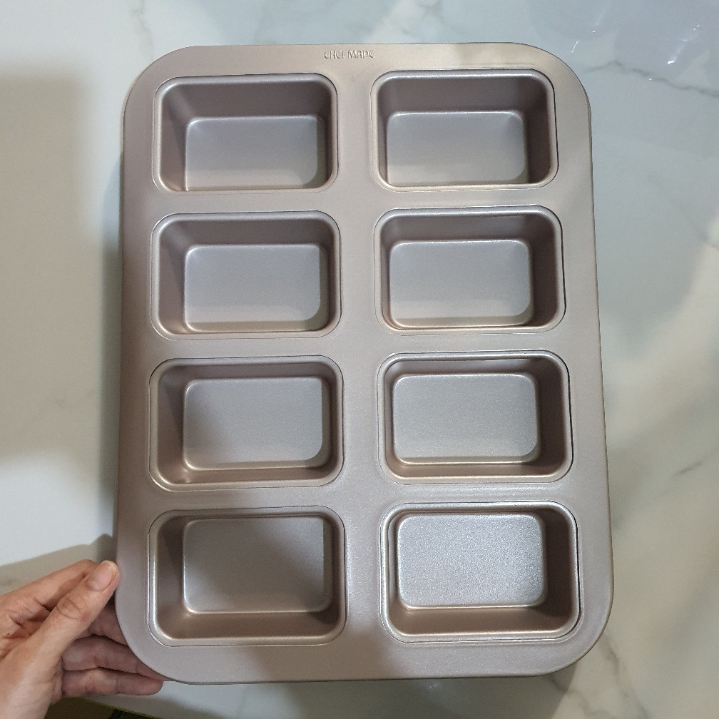 Cetakan Kue Chefmade 8 Cup Petite Loaf Pan Non-stick