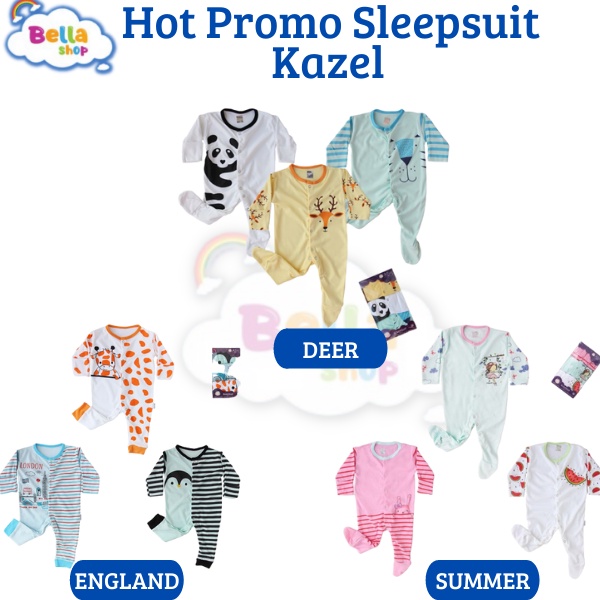 Promo Baju Sleepsuit Kazel Setelan Sleepsuit Baju Anak Bayi BELLA SHOP