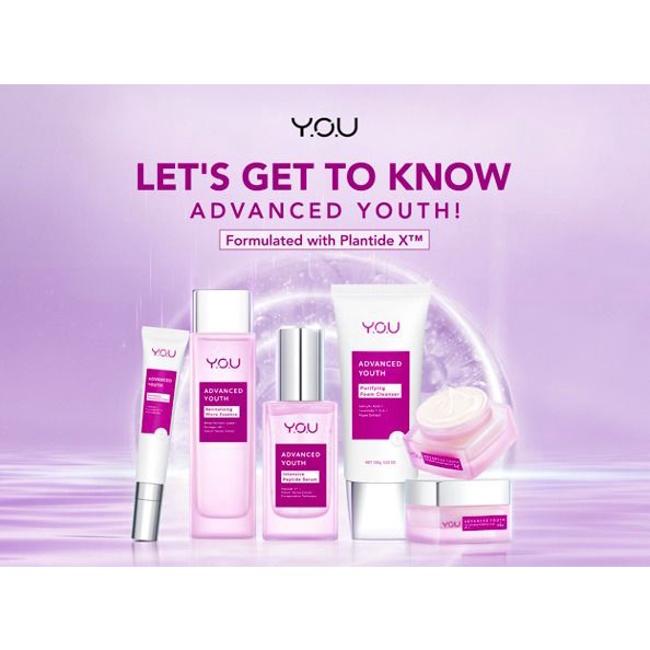 YOU ADVANCED YOUTH Foam Cleanser (Facial Wash) | Essence (Toner) | Serum | Night Cream | Eye Cream | ❤ jselectiv ❤ Y.O.U ADVANCED YOUTH - ORI✔️BPOM✔️COD✔️