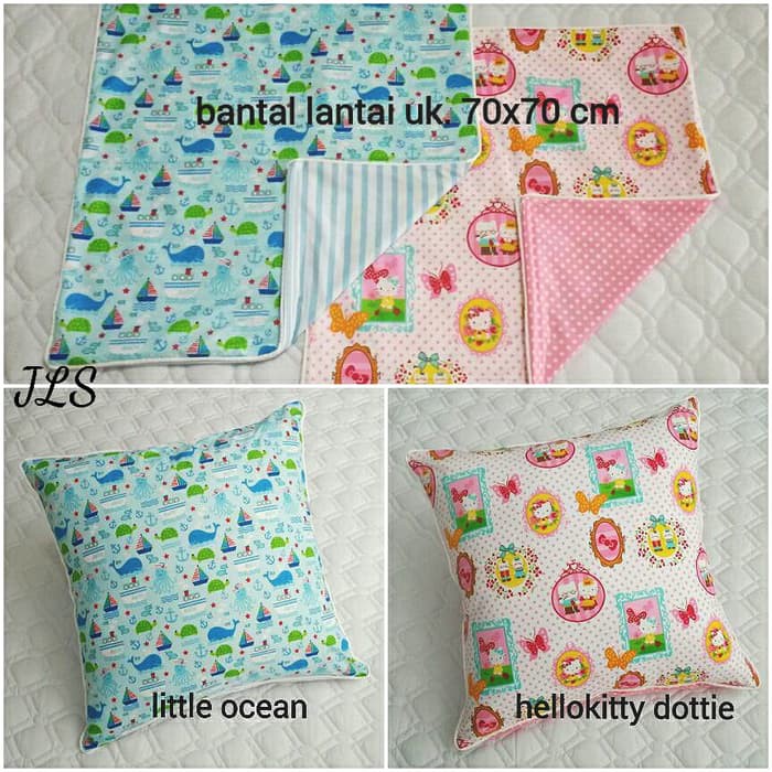 Sarung Bantal Lantai Little Ocean &amp- HelloKitty Dottie