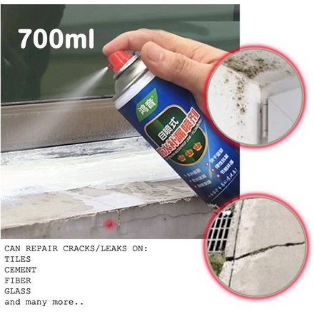 [OL] Spray Anti Bocor &amp; Karatan WaterProof Semprotan Penambal Lubang Pecah Roof Glue Exterior Wall Spray