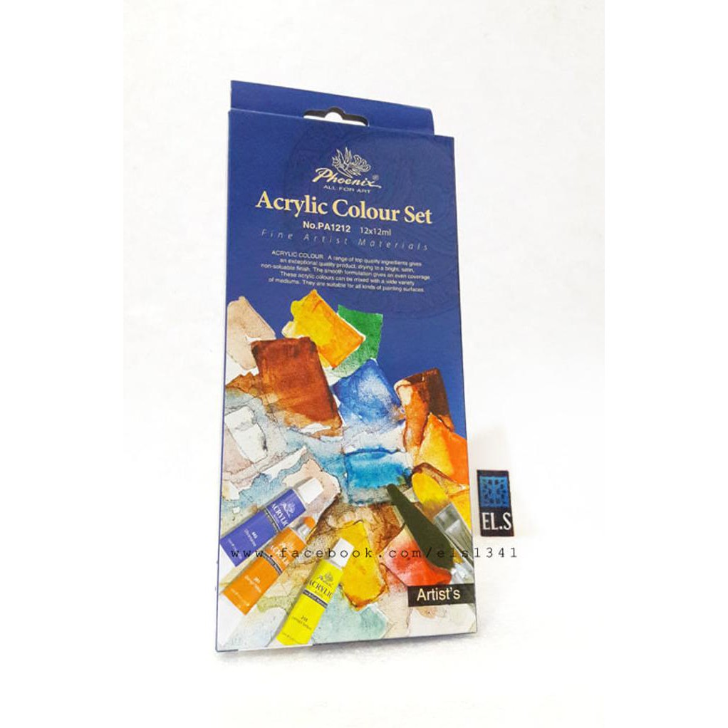 

{{BAYAR DI TEMPAT}} Phoenix Acrylic Paints Set 12 TERBARU [Kode 1|Kode 2|Kode 3|Kode 4|Kode 5|Kode