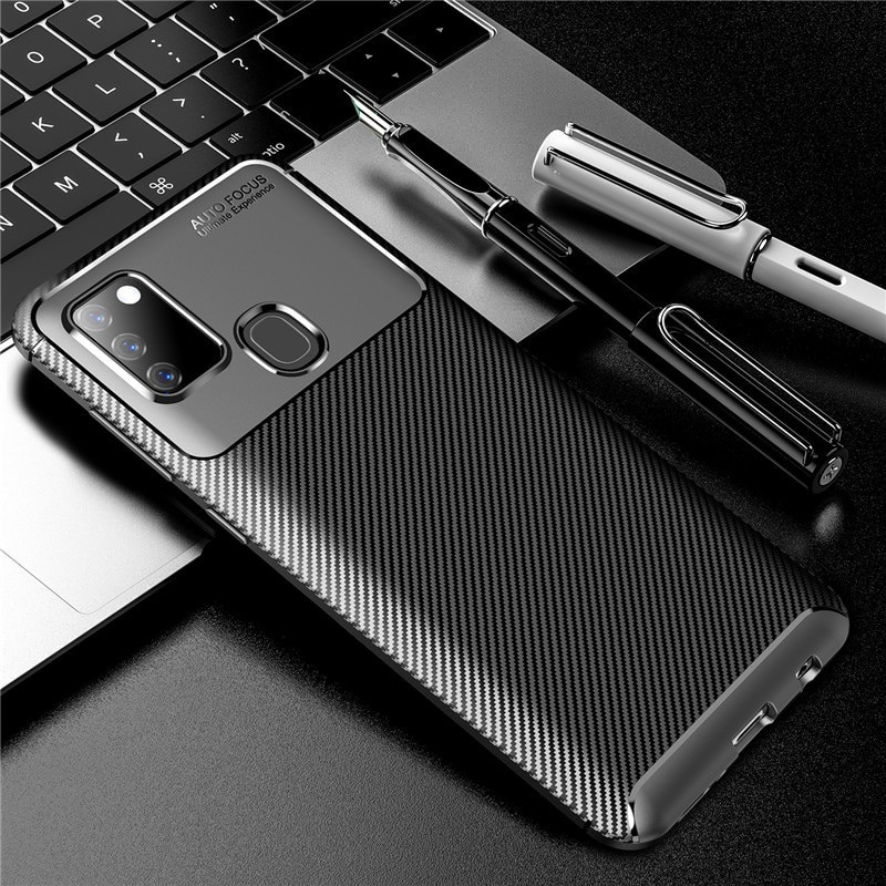 Softcase Samsung Galaxy M21 2020 Anti-Fall Camera Protector Case Samsung M21