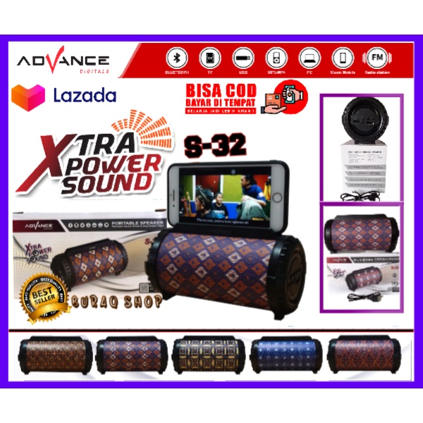 NEW~Speaker Advance S - 32 BT / Bluetooth portabel/SPEKER/SPEKER BLUETOOTH/SPEKER/BLUTUT/~BURAQ SHOP
