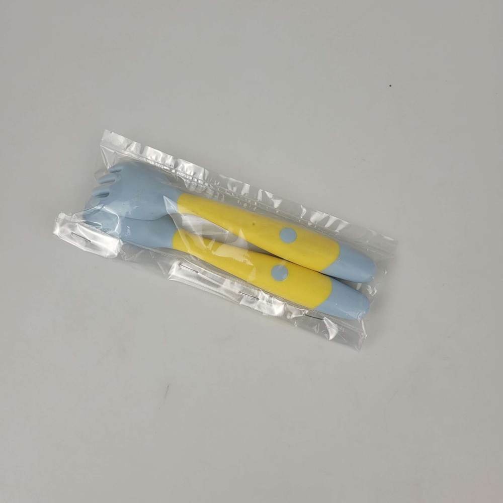 [BAYI &amp; EMAK] - Sendok Garpu Bayi Soft Silicone Spoon - LP712 - Yellow