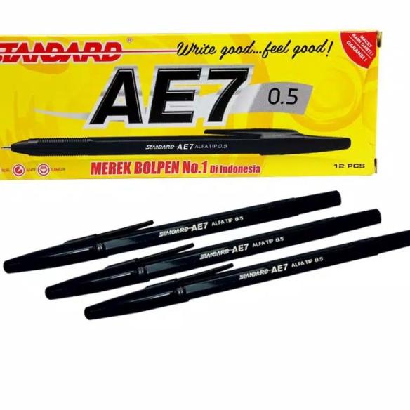 

➤ Pulpen Standard AE7 0.5mm - 12 pc - Hitam ❈