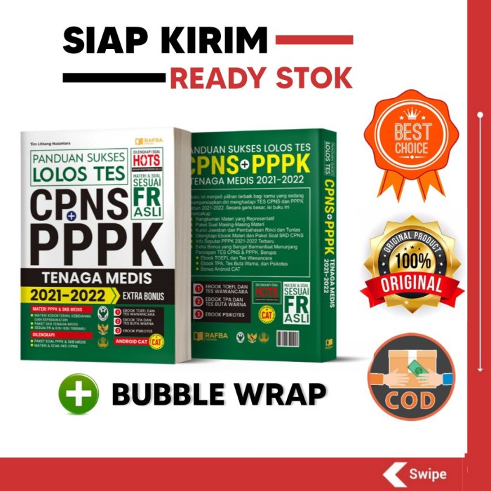 

DISKON BUKU PANDUAN SUKSES LOLOS TES CPNS & PPPK TENAGA MEDIS 2021 2022 KPL452