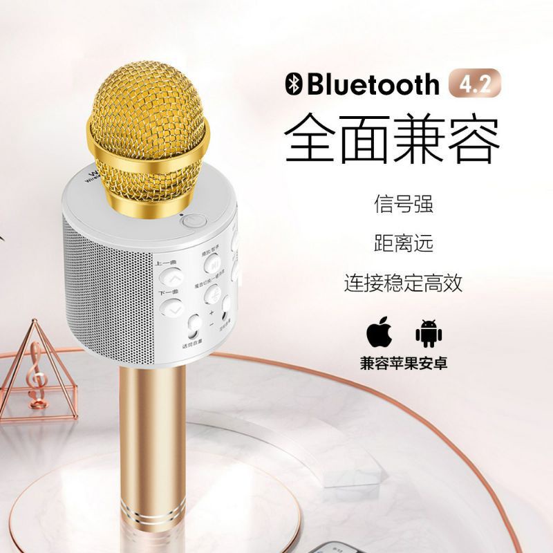 Microfon Karaoke WS 868 Mic Wireless Bluetooth