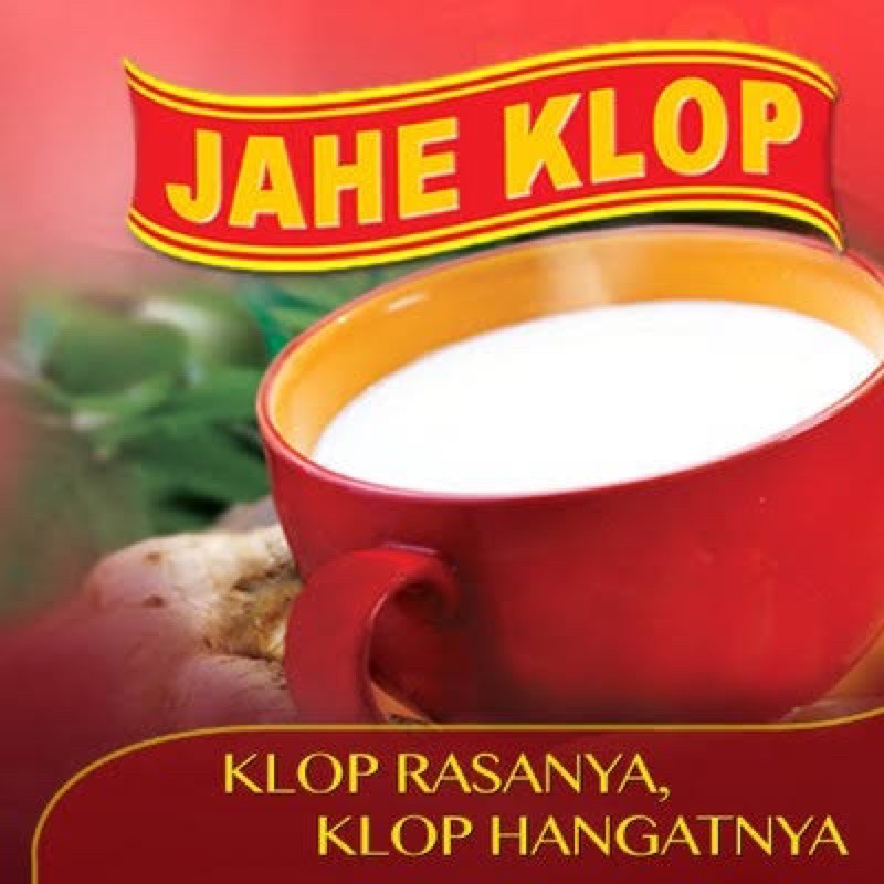 

[JAHE KLIP KLOP] Minuman susu jahe bubuk klop original (isi 10 sashet)