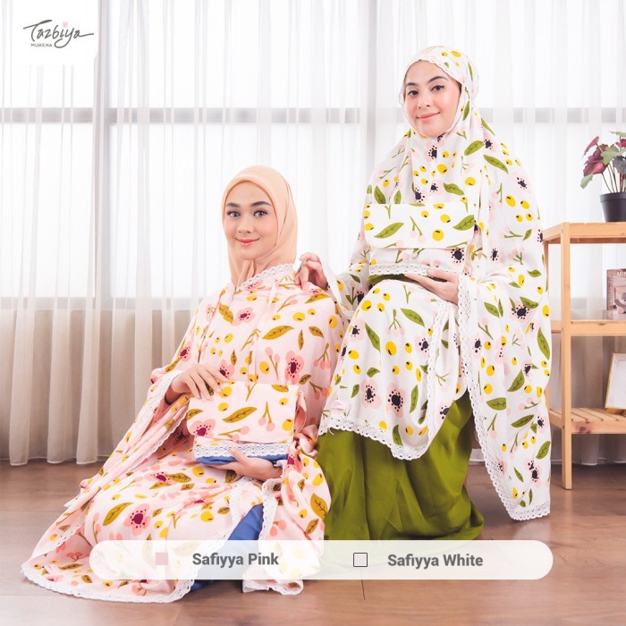 

MUKENA TAZBIYA KOMBINASI 2IN1 SAFIYYA SERIES ALL SIZE / MUKENA DEWASA - PINK