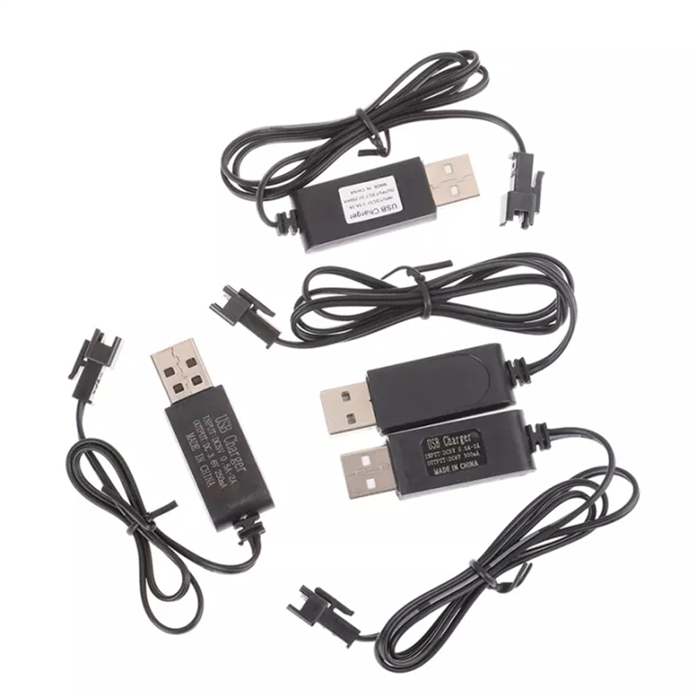 Charger Baterai Nicd Nimh 3.6 / 4.8 / 6 / 7.2v Sm Dengan Kabel Usb Untuk Mainan Rc Mobil / Drone