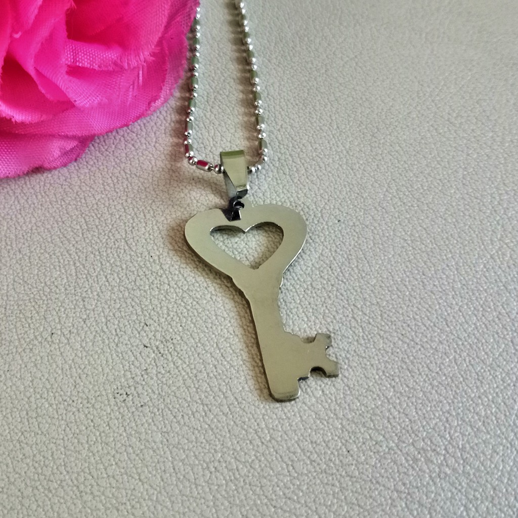 Kalung Kunci Cinta Key of Love Aksesoris Fashion Wanita Cewek Hadiah Kado Gift Souvenir Valentine