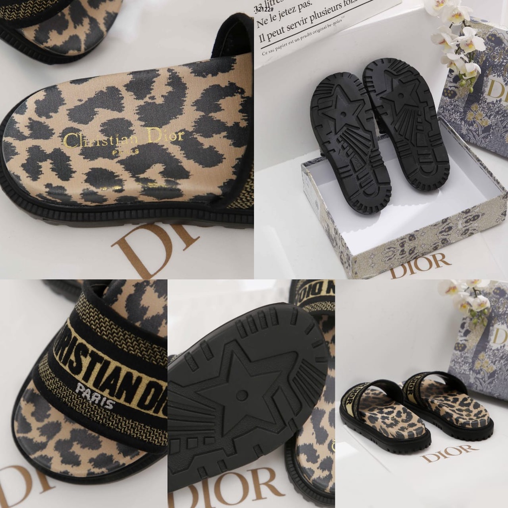 CD Dway Slides Embroidered Sandal C12122