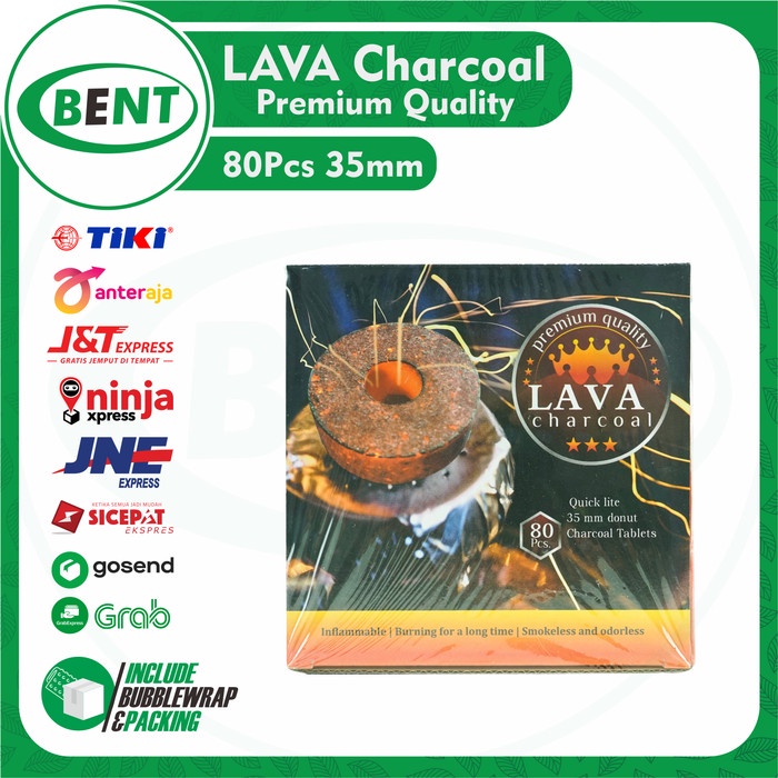 

(DISKON TERMURAH) Lava Charcoal 35 mm 80 Pcs (Arang Magic)