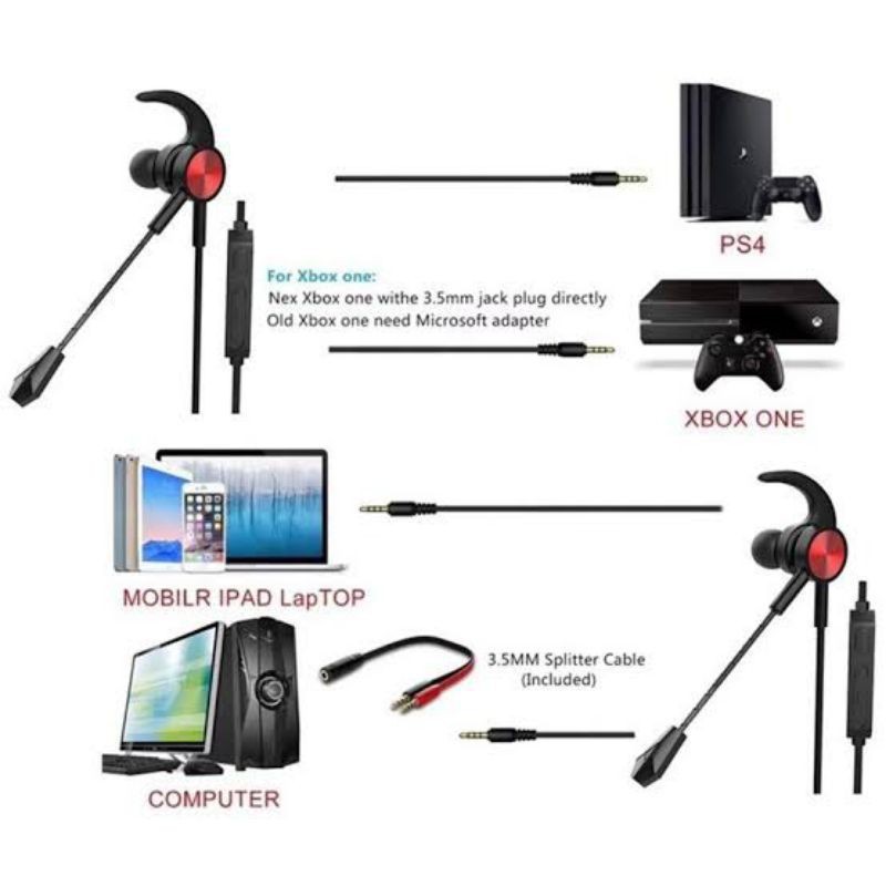 Headset Gaming Microphone PUBG/ Headset Game Free Fire Earphone Gaming XG 121[SS]