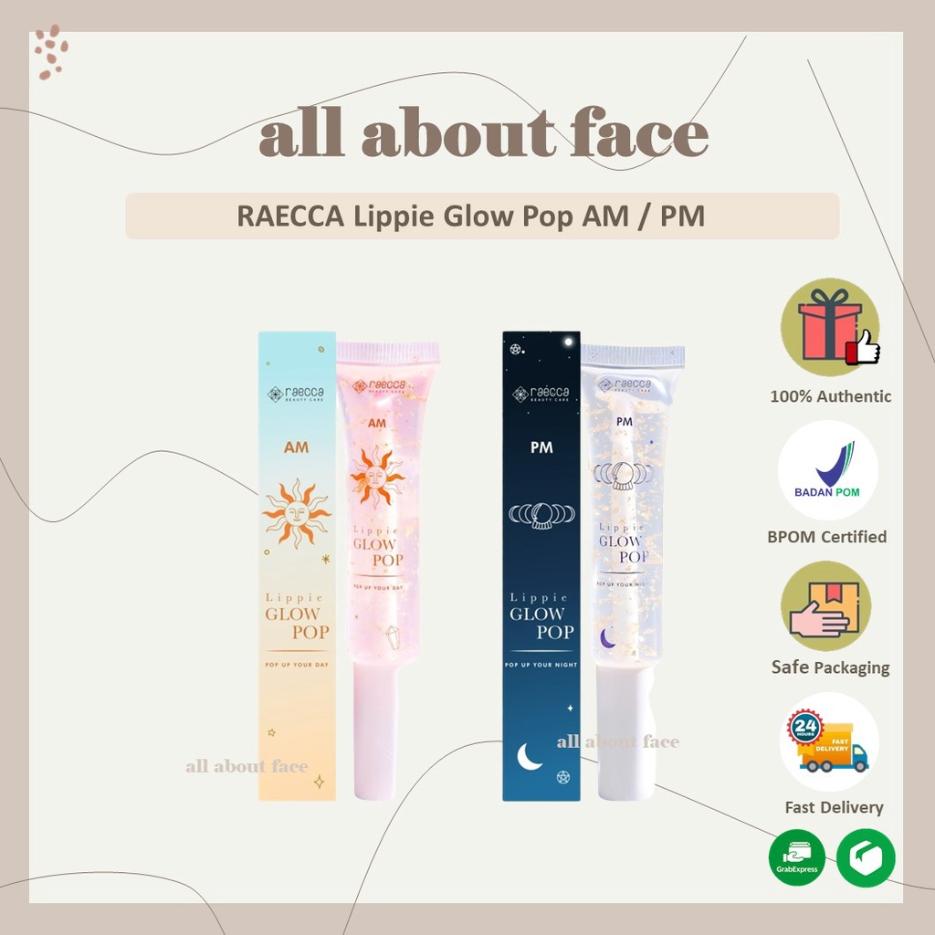 Raecca Lippie Glow Pop AM PM ORIGINAL