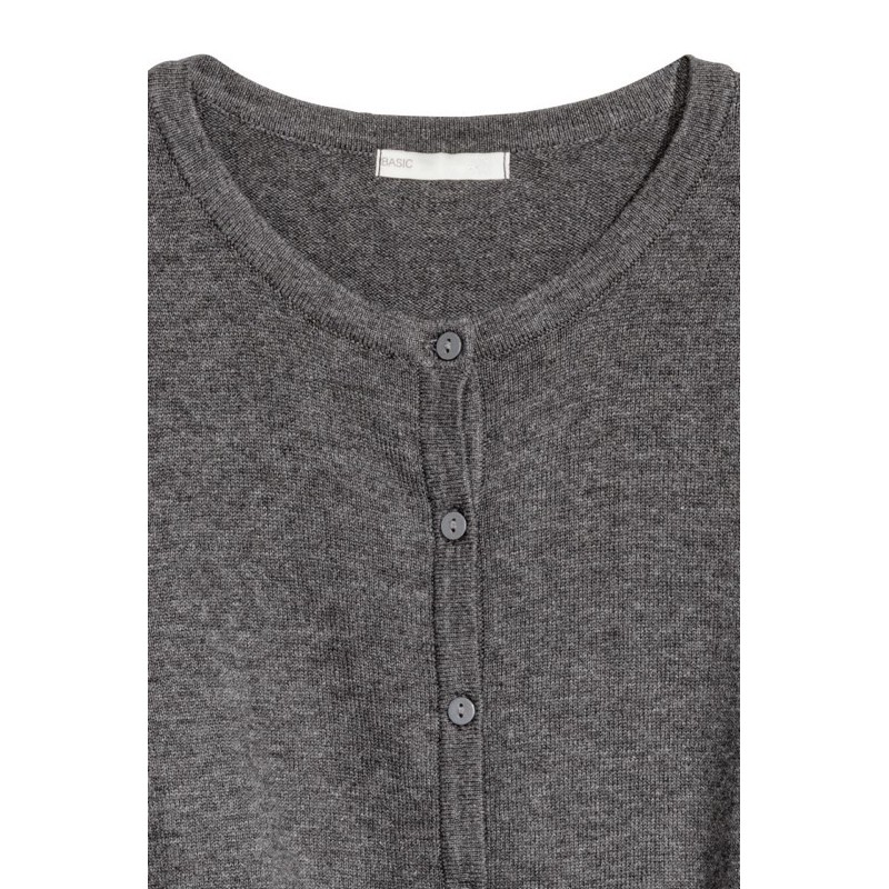 Cardigan Dark Grey “MELANGE”