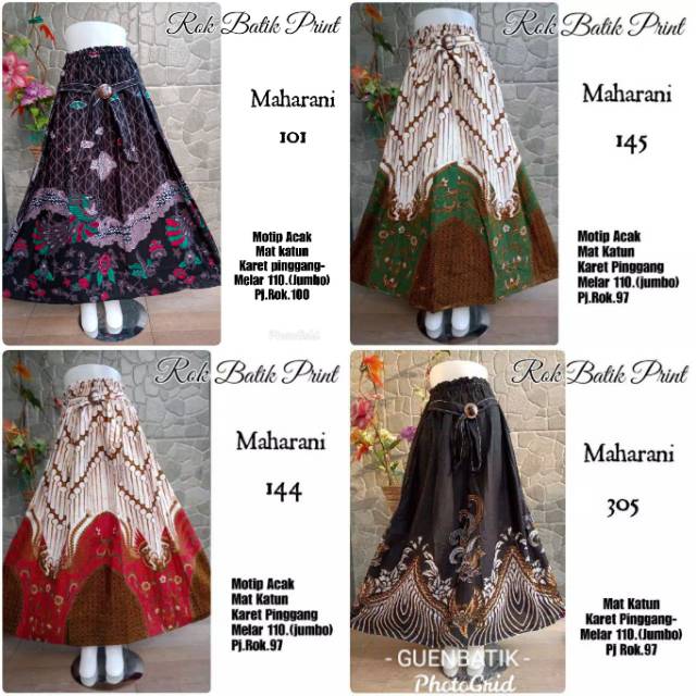 ROK BATIK PRINT MAHARANI original BATIK PEKALONGAN