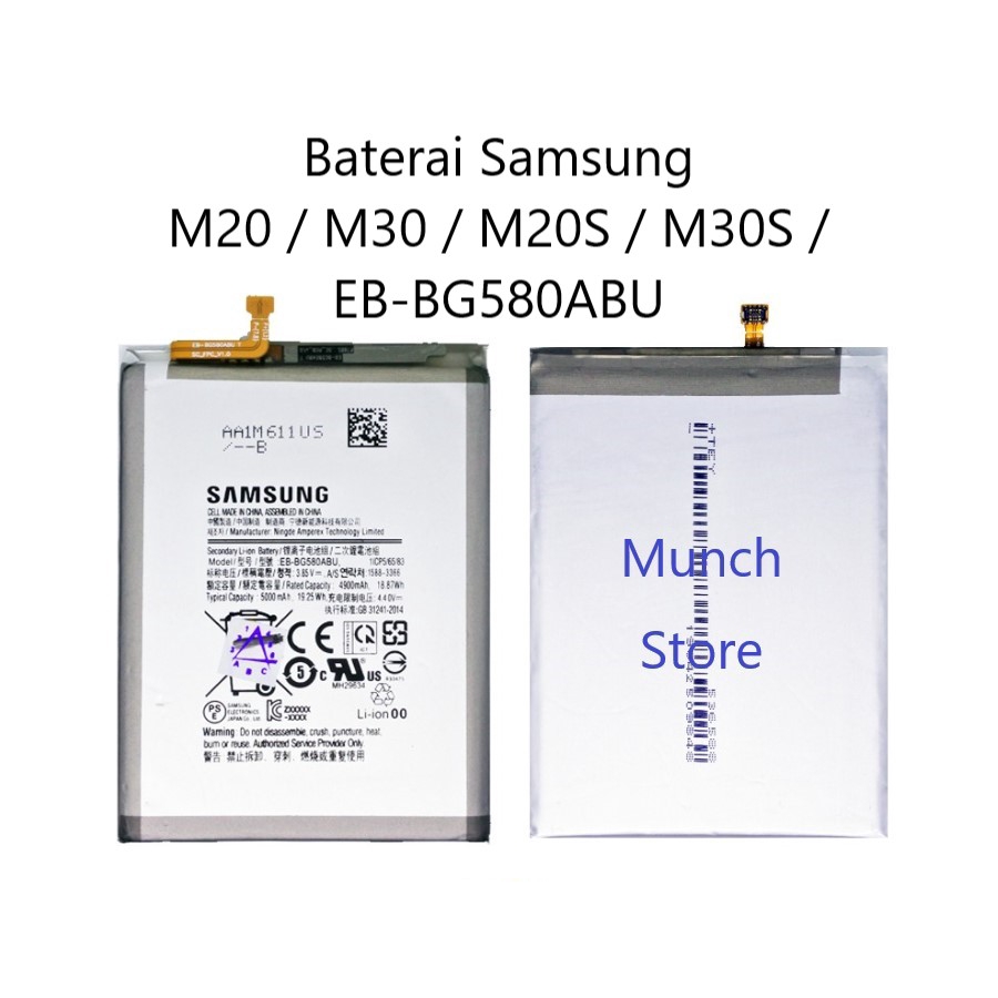 Baterai Batre Battery Samsung M20 M30 M20S M30S Original
