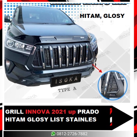 GRILL INNOVA 2021 up PRADO HITAM GLOSY LIST STAINLES