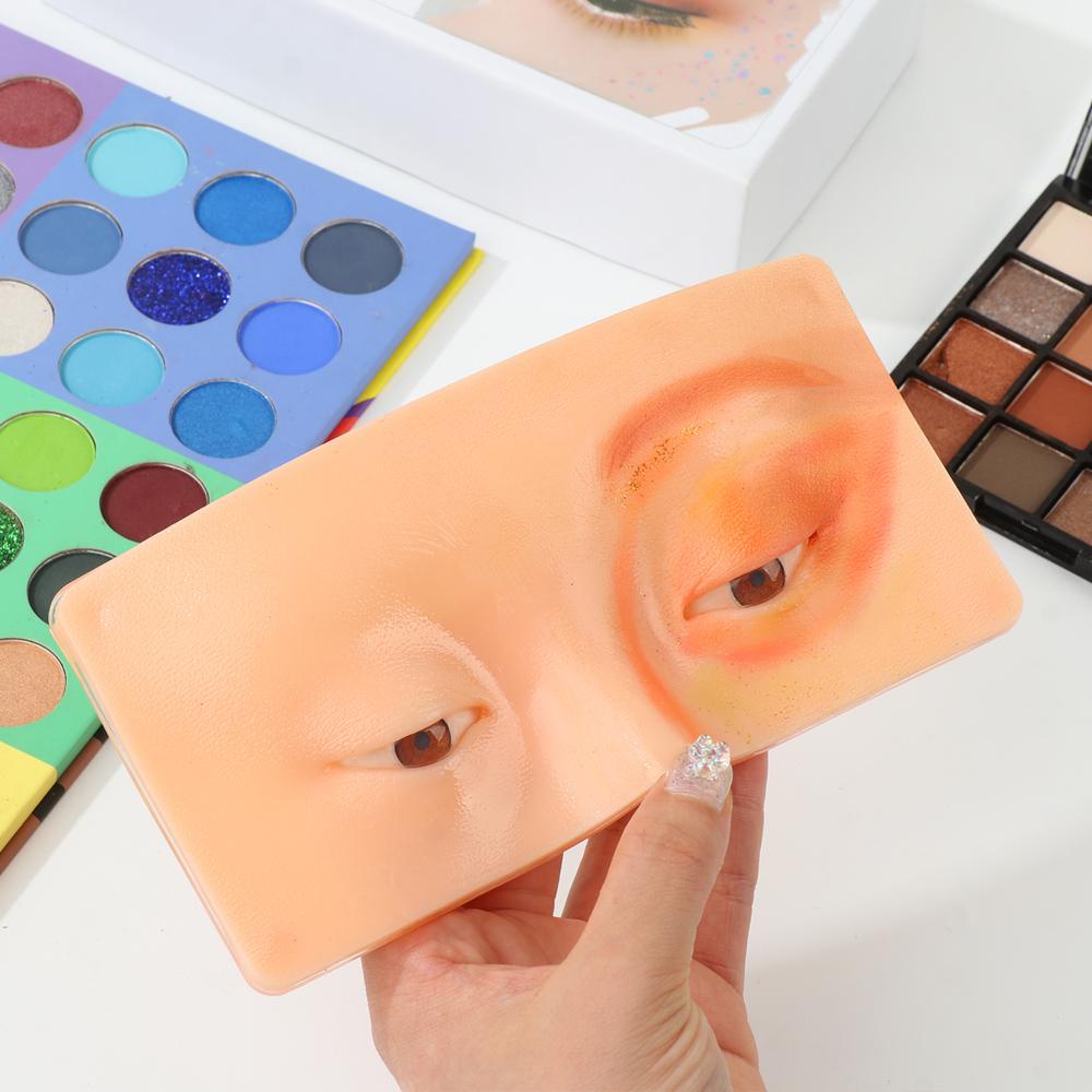 Chookyy The Perfect Aid Silicone Painting Makeup Latihan Pandang Bulu Mata Kulit Kelopak Mata Berlatih Makeup Papan Wajah