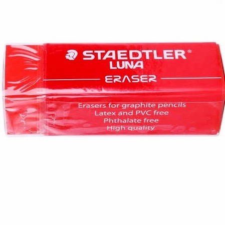 

Penghapus Pensil Warna Staedler LUNA Merah S25 L30-205 CM x 1,5cm Termurah