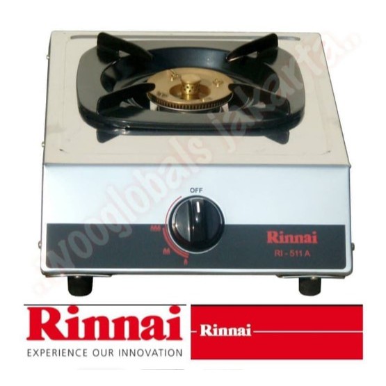 Kompor Gas Rinnai 1 Tungku Stainless Steel RI-511A PROMO MURAH